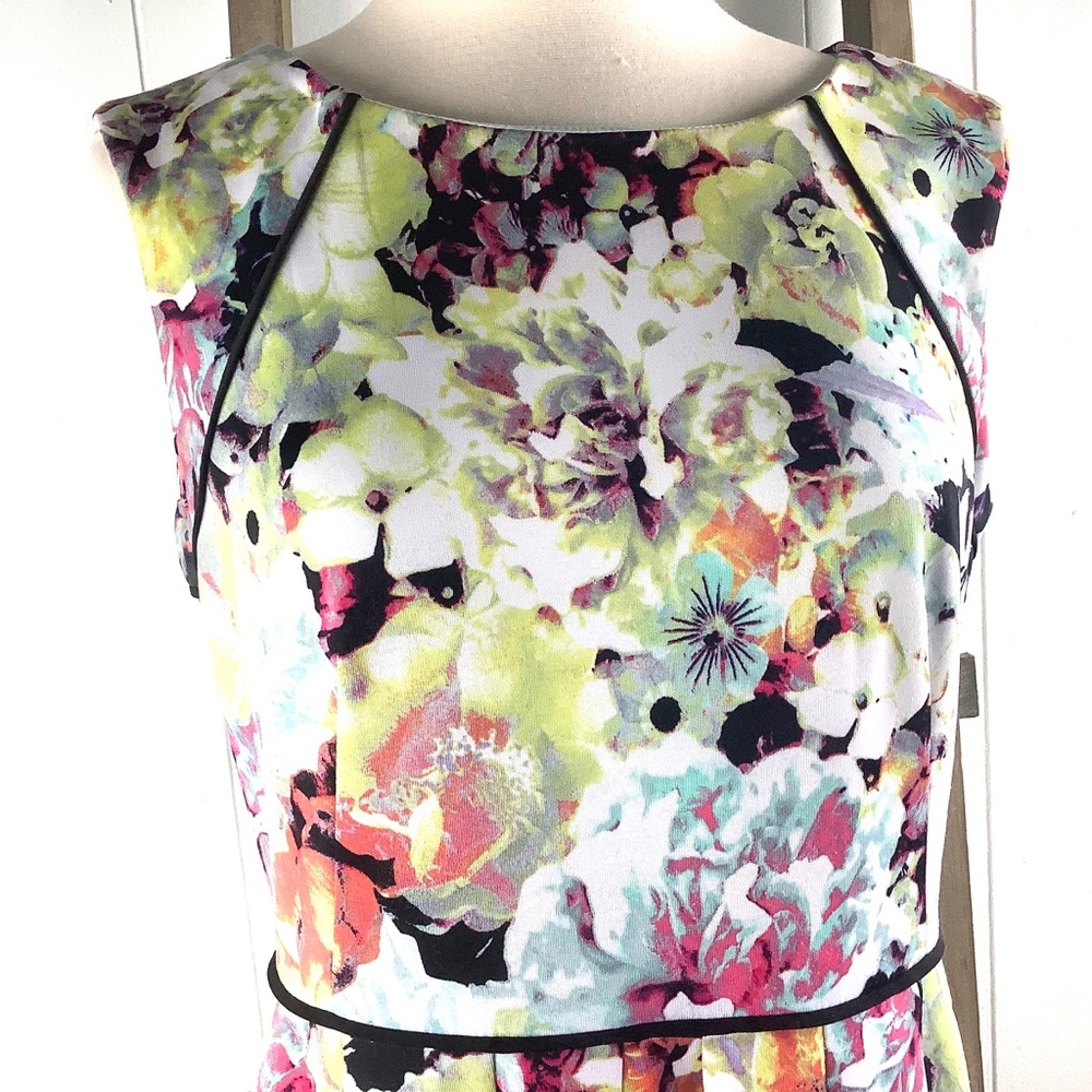 TAHARI ARTHUR S. LEVINE  6P Floral Dress.